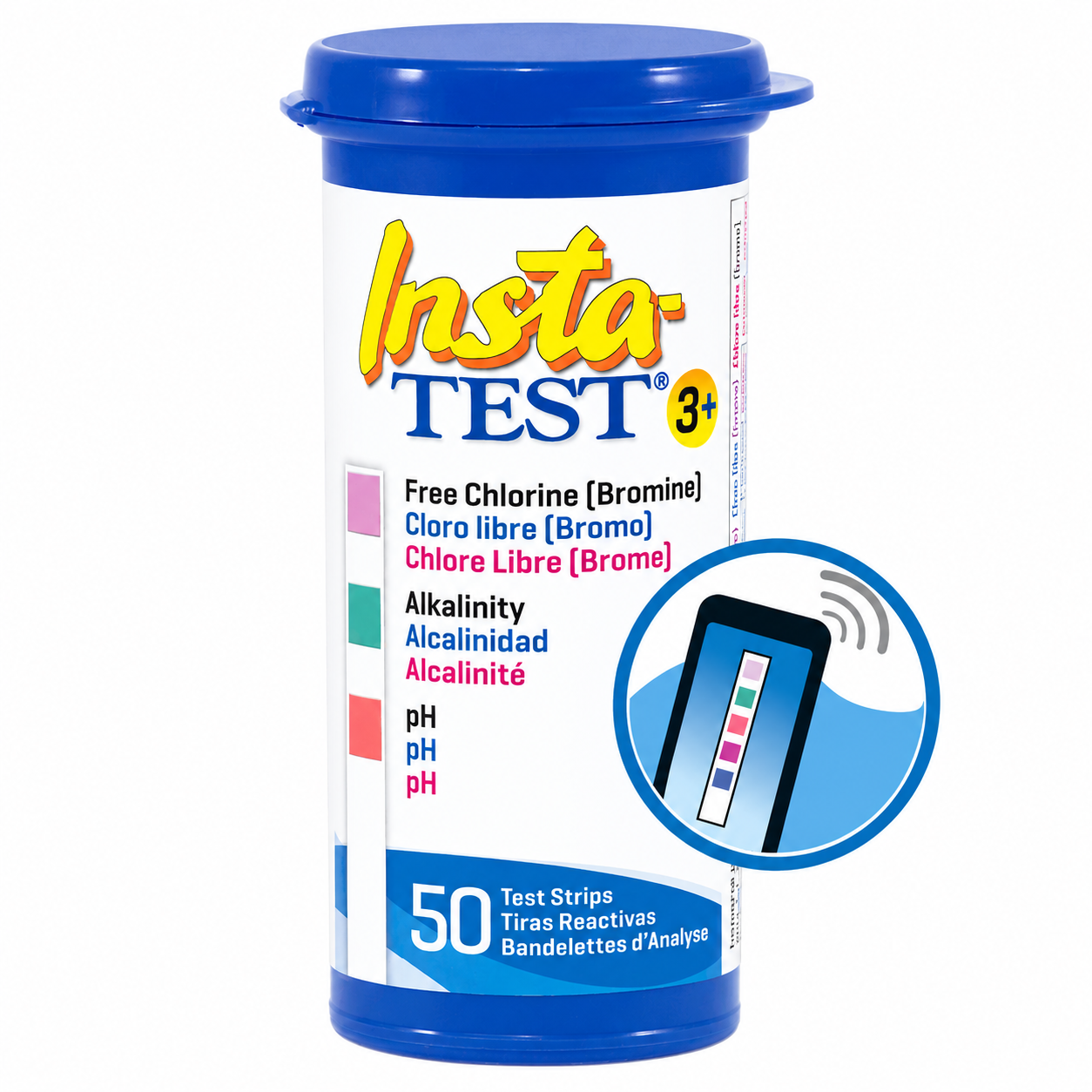 INSTA TEST STRIPS CHLORINE, BROMINE,PH AND ALKALINITY