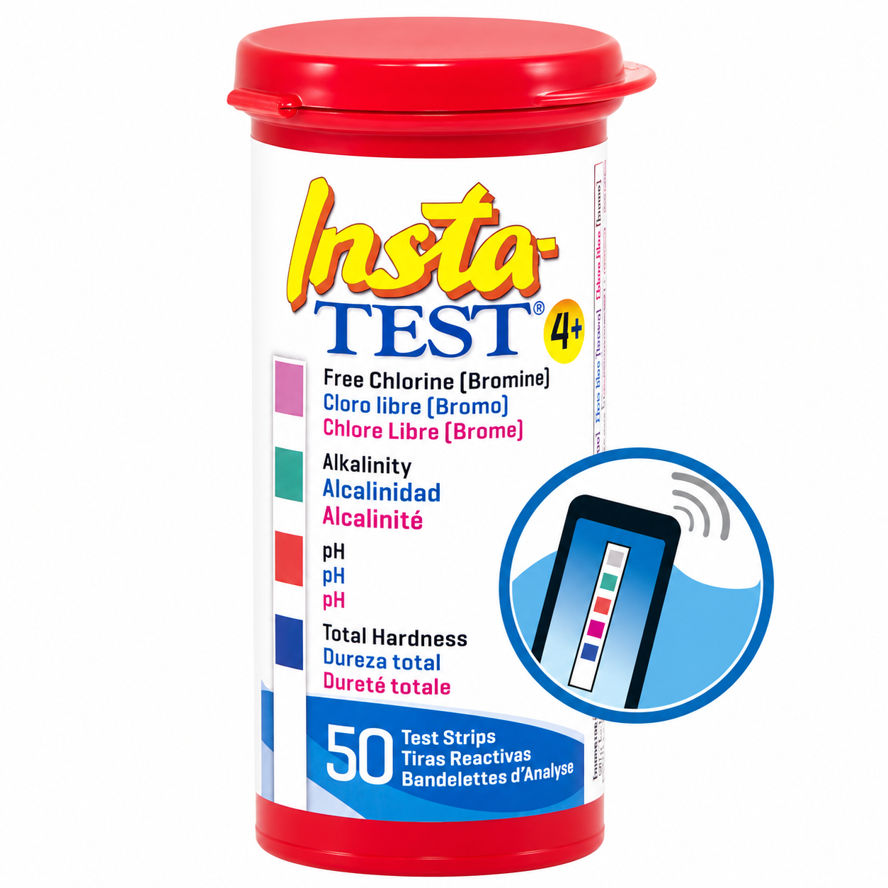 INSTA TEST STRIPS CHLORINE, BROMINE,PH AND ALKALINITY
