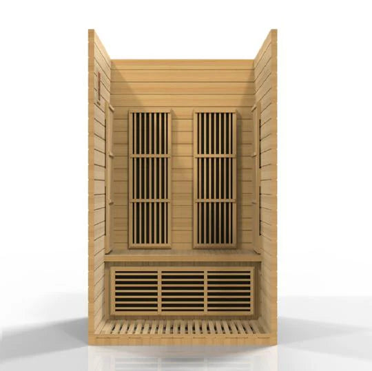 Maxxus Seattle FAR Infrared Sauna Low EMF with Hemlock Wood