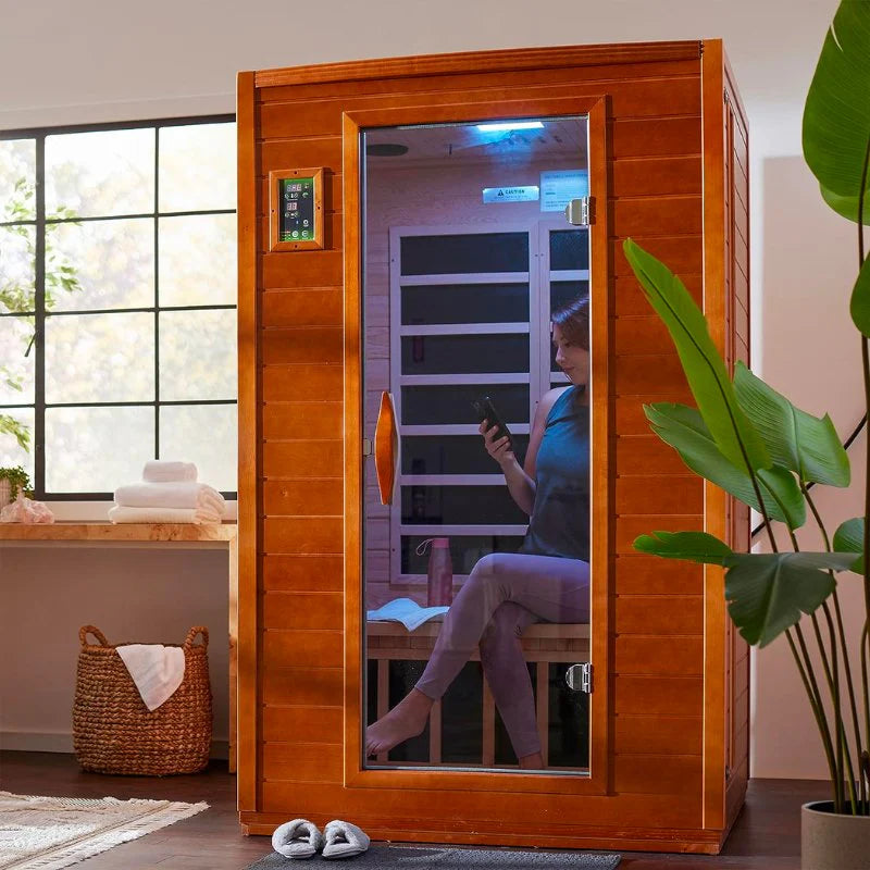 Dynamic Cardoba Elite FAR Infrared Sauna Ultra Low EMF with Hemlock Wood