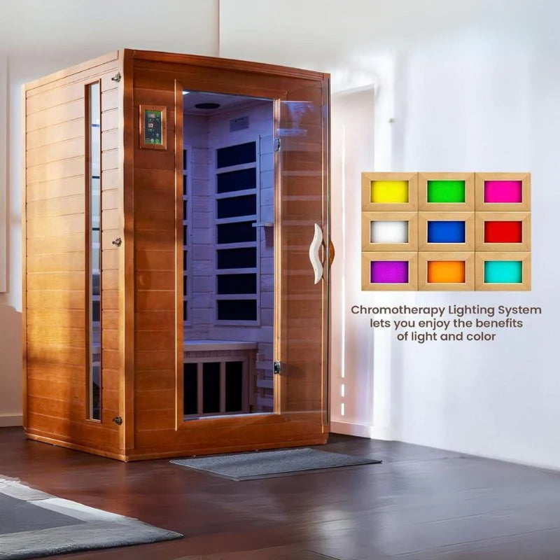 Dynamic Cardoba Elite FAR Infrared Sauna Ultra Low EMF with Hemlock Wood