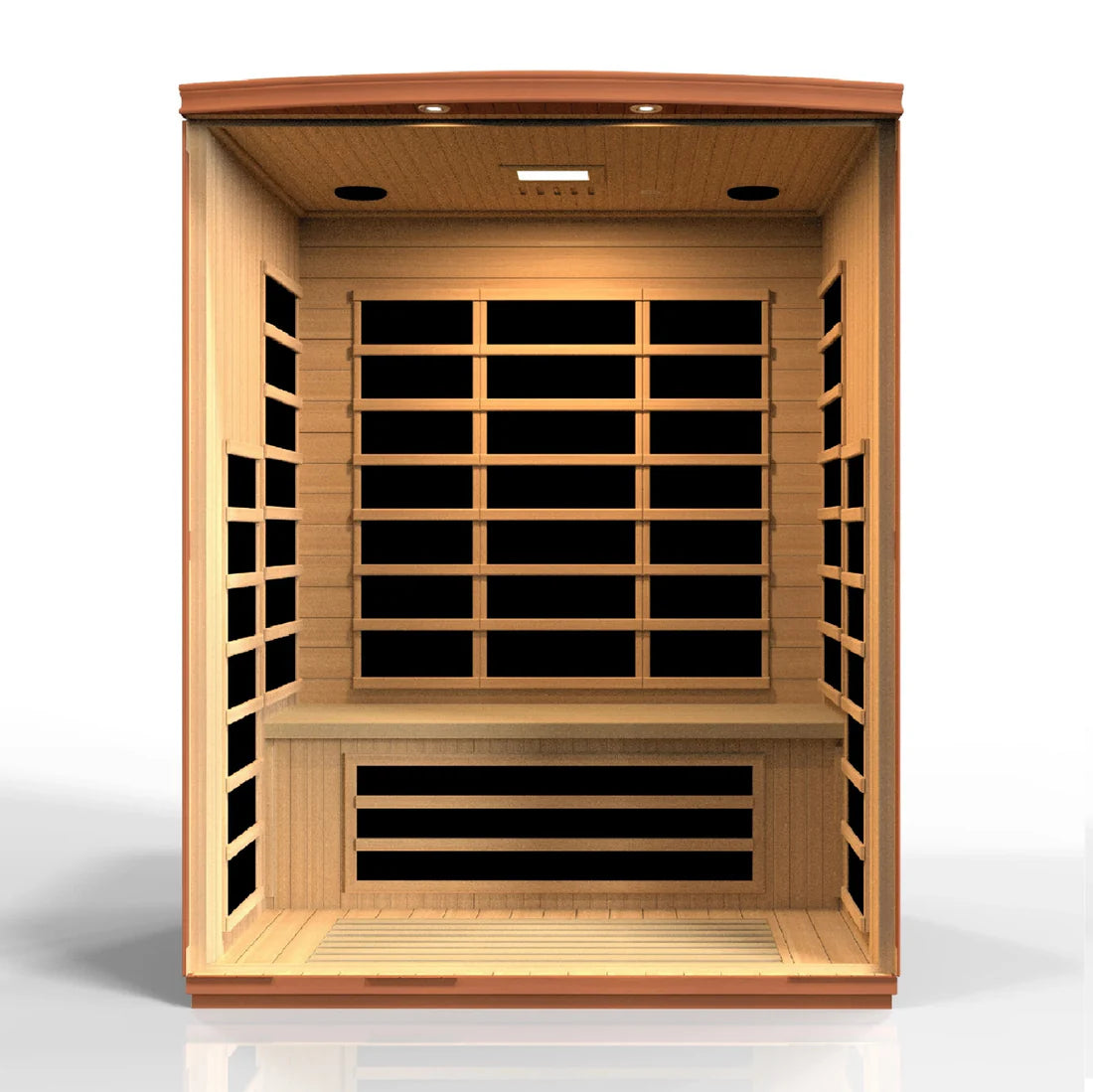 Dynamic Lugano FAR Infrared Sauna Low EMF with Hemlock Wood