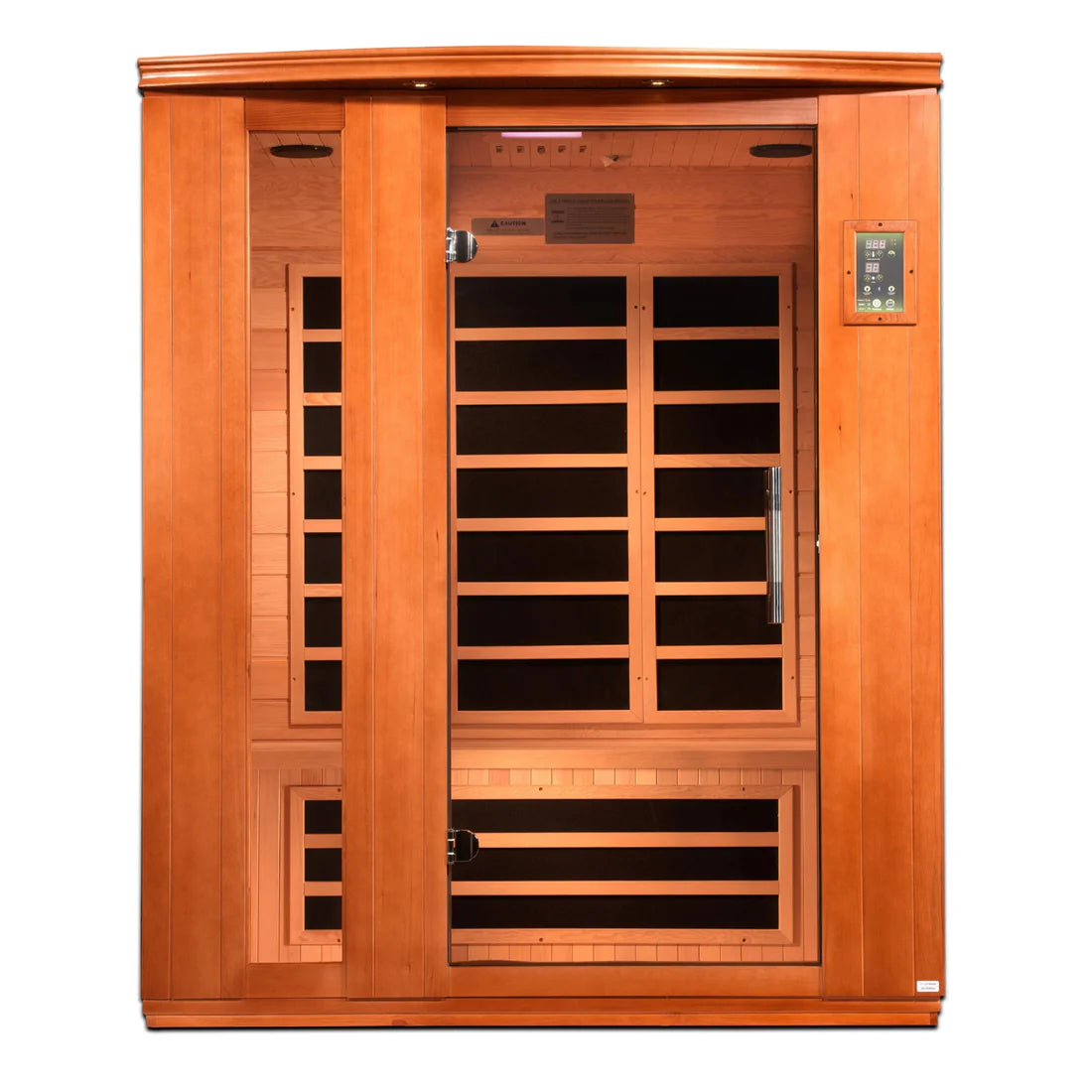 Dynamic Lugano FAR Infrared Sauna Low EMF with Hemlock Wood