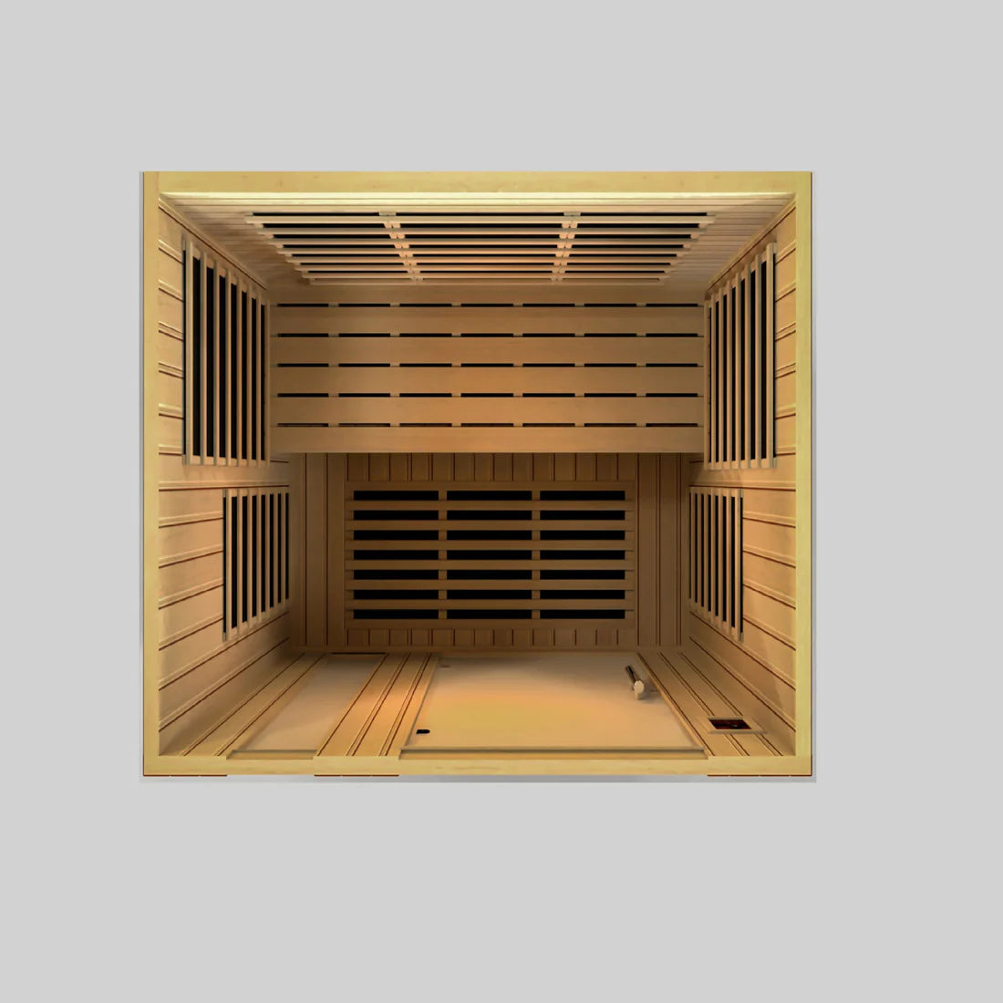 Dynamic Lugano FAR Infrared Sauna Low EMF with Hemlock Wood