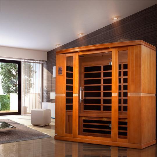 Dynamic Bergamo Infrared Sauna Low EMF with Hemlock Wood