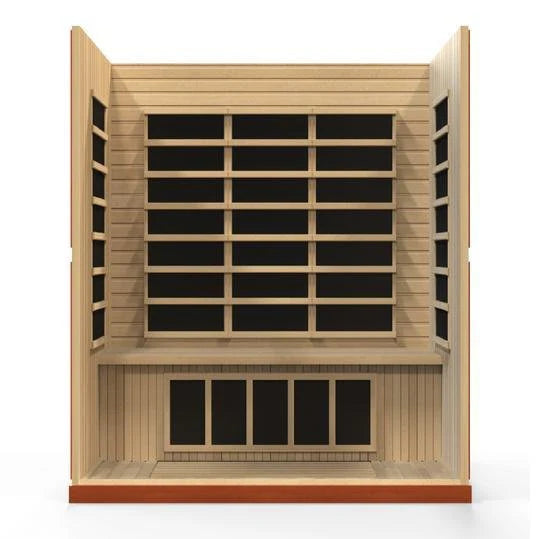 Dynamic Bergamo Infrared Sauna Low EMF with Hemlock Wood