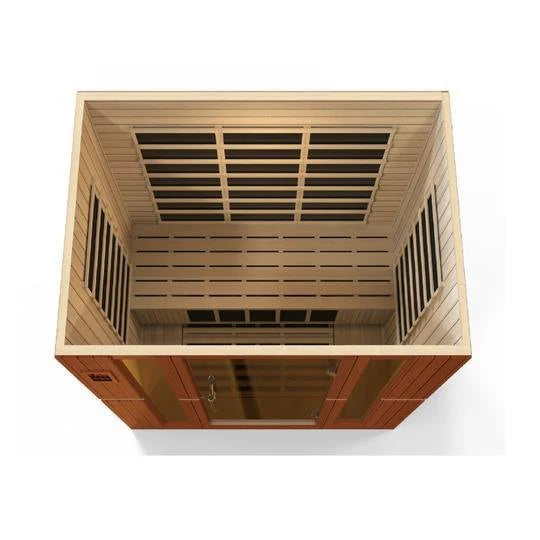 Dynamic Bergamo Infrared Sauna Low EMF with Hemlock Wood