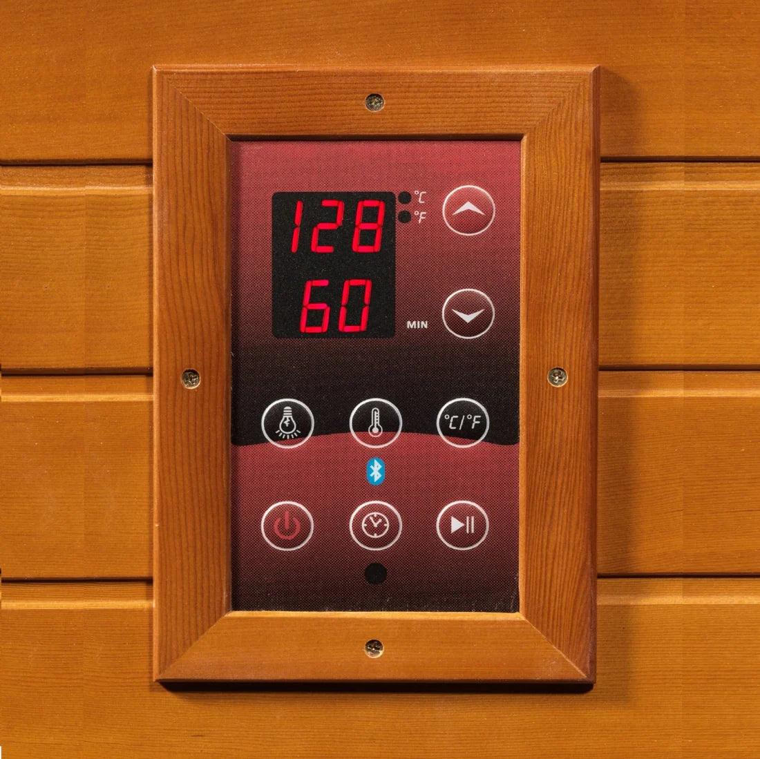 Dynamic Bergamo Infrared Sauna Low EMF with Hemlock Wood