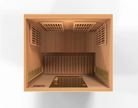 Maxxus Toulouse FAR Infrared Sauna Low EMF with Hemlock Wood