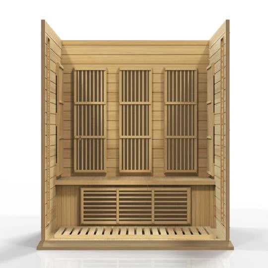 Maxxus FAR Infrared Sauna Low EMF with Hemlock Wood